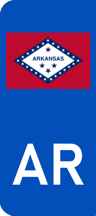 Arkansas Europlate Flag