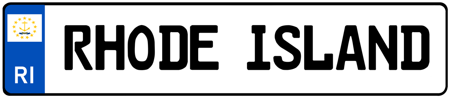 Rhode Island Euro Plate
