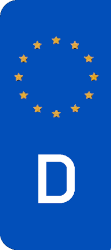 Custom European License Plate