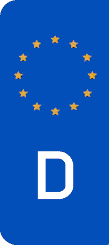 Custom German Plate Flag