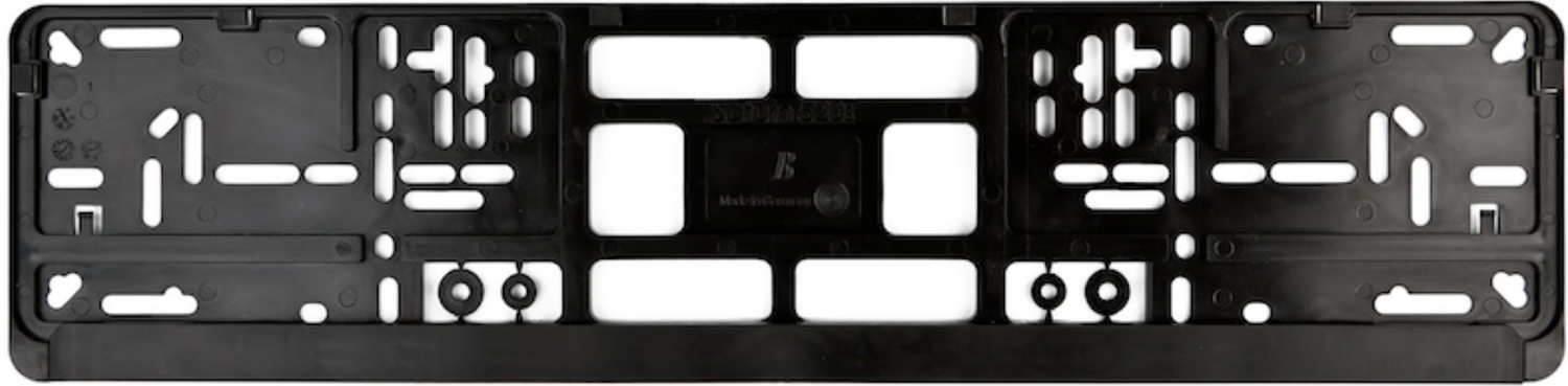 European License Plate Mounting Frame