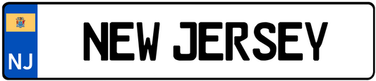 New Jersey European License Plate