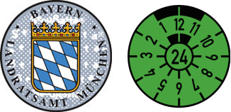 München Bayern registration stickers