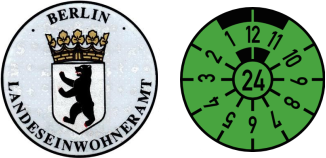 2024 Berlin registration stickers