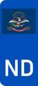North Dakota Euro Flag