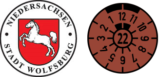 VW Wolfsburg Registration Sticker